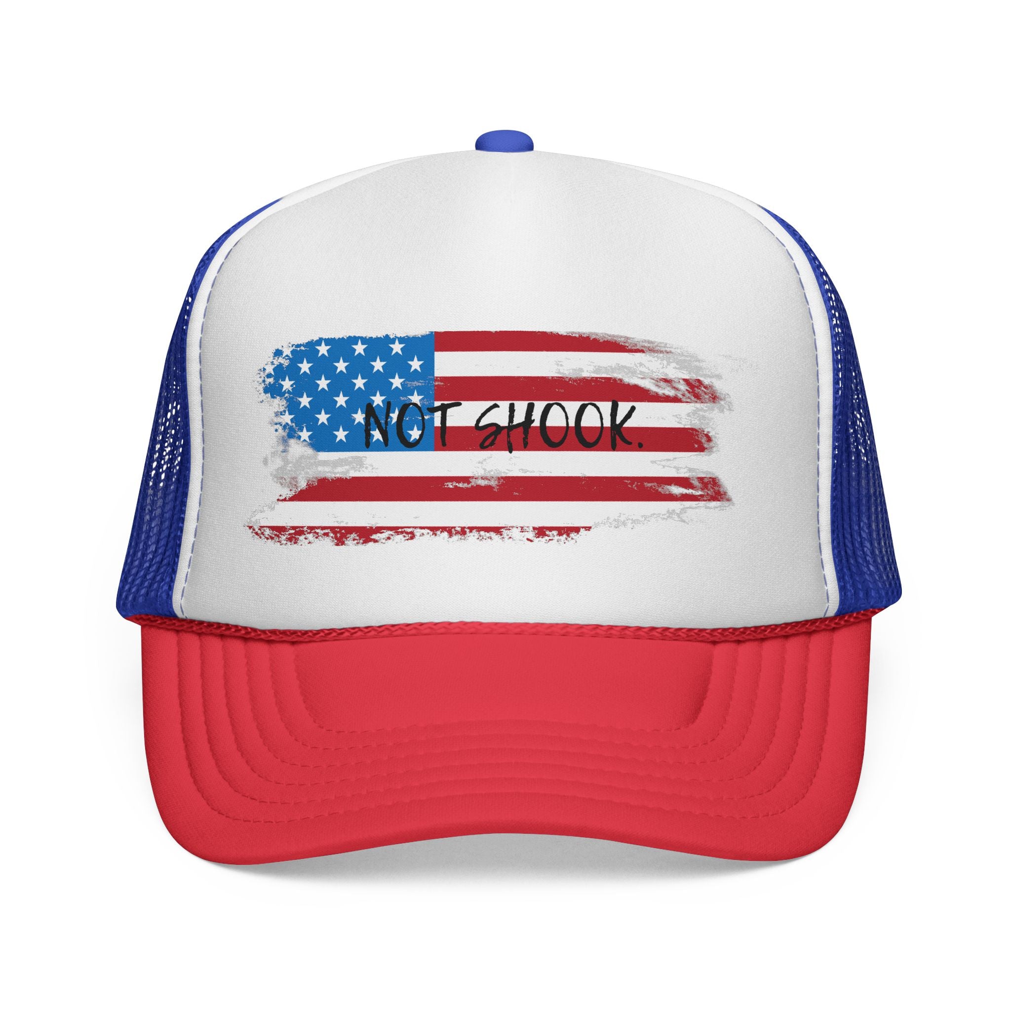 Patriotic Trucker Cap, American Flag Hat, Casual Summer Headwear, Outdoor Fishing Gear, Unique Gift for Holidays