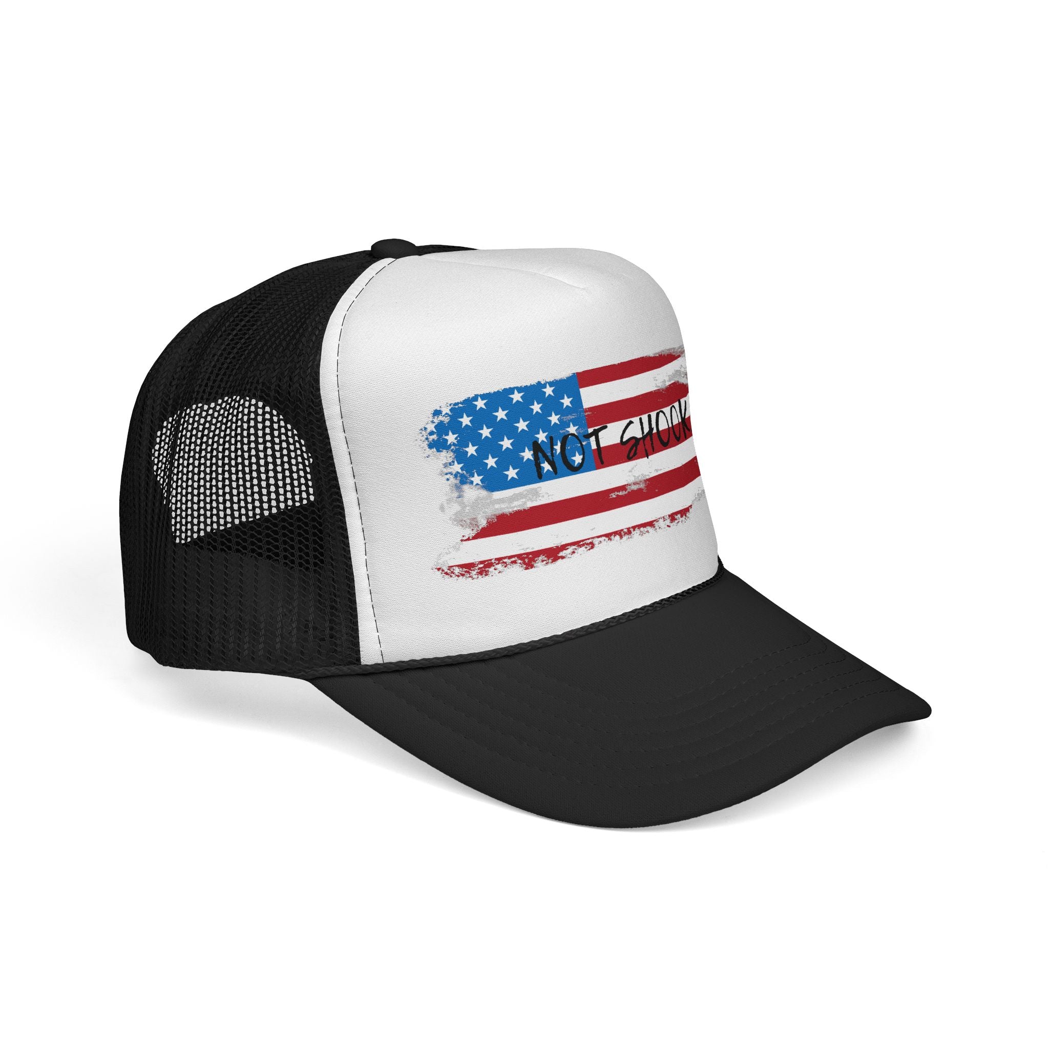 Patriotic Trucker Cap, American Flag Hat, Casual Summer Headwear, Outdoor Fishing Gear, Unique Gift for Holidays