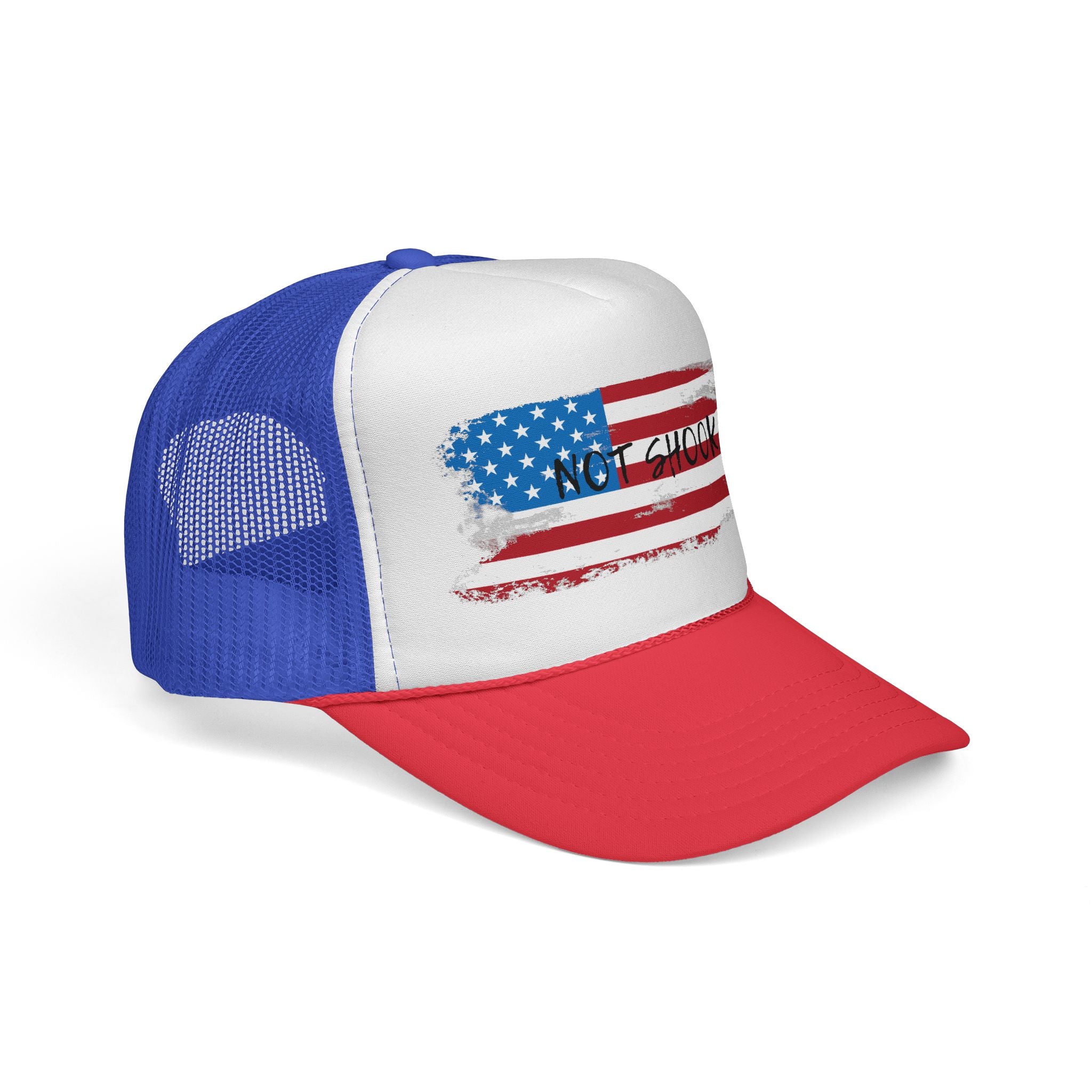 Patriotic Trucker Cap, American Flag Hat, Casual Summer Headwear, Outdoor Fishing Gear, Unique Gift for Holidays