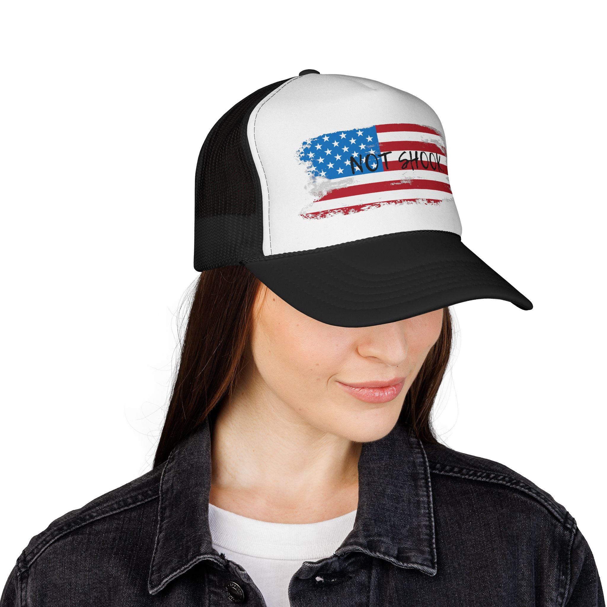 Patriotic Trucker Cap, American Flag Hat, Casual Summer Headwear, Outdoor Fishing Gear, Unique Gift for Holidays